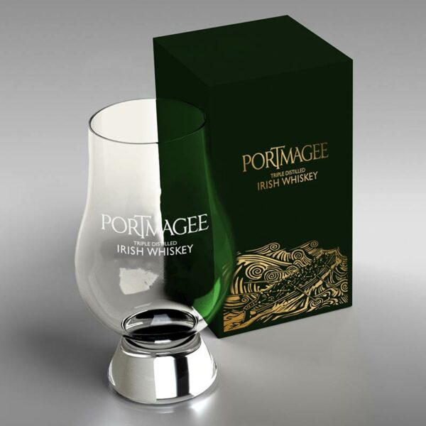 Portmagee Whiskey branded glass